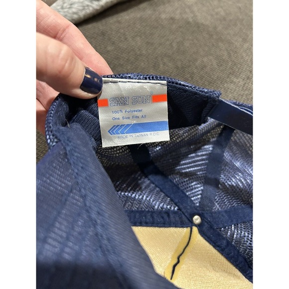 Vintage Central Intelligence Agency San Sun Foam Mesh Trucker Hat Snapback NWOT - Picture 9 of 9